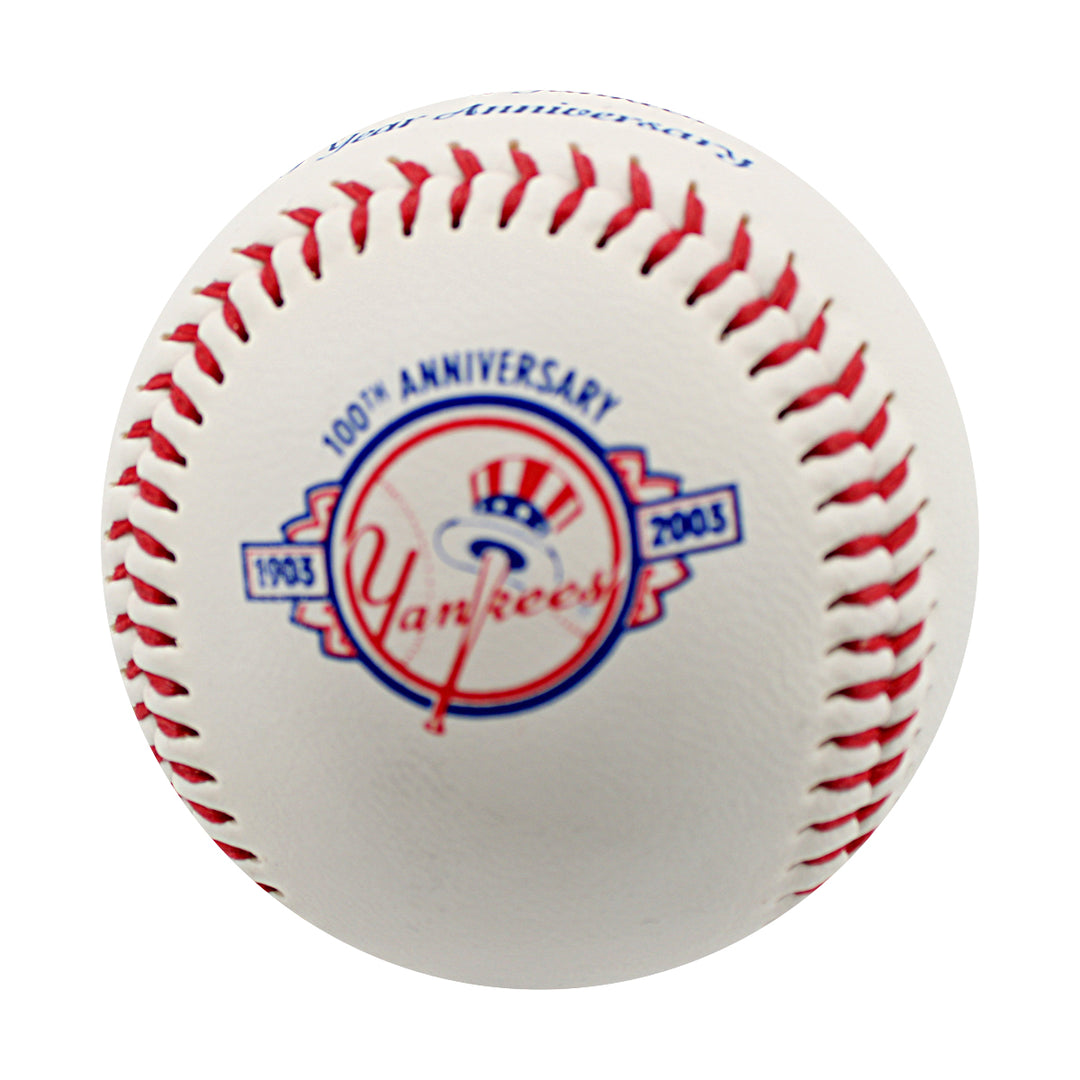 Reggie Jackson New York Yankees Autographed 100 Year Anniversary Baseball JSA COA