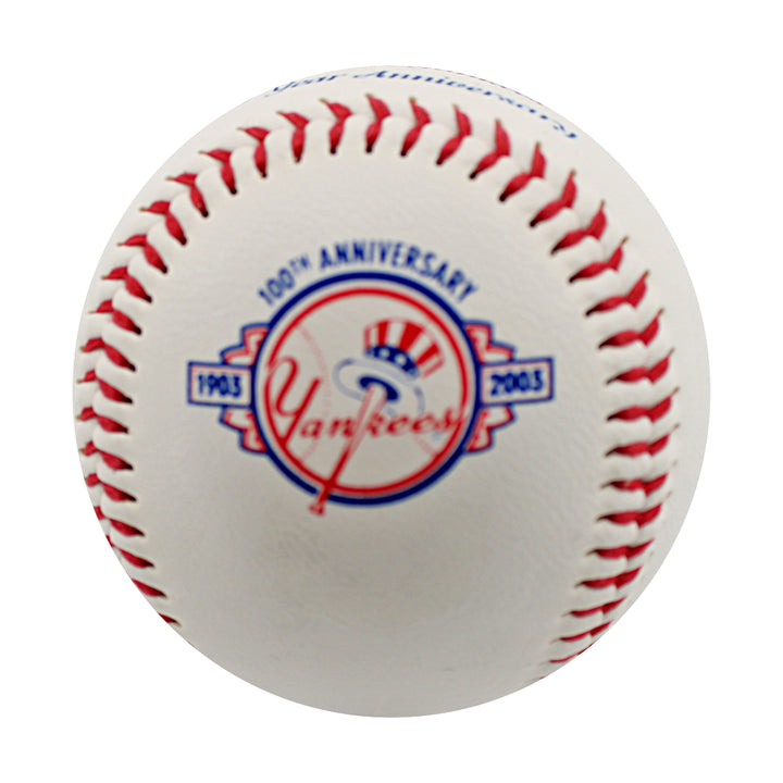 Reggie Jackson New York Yankees Autographed 100 Year Anniversary Baseball JSA COA