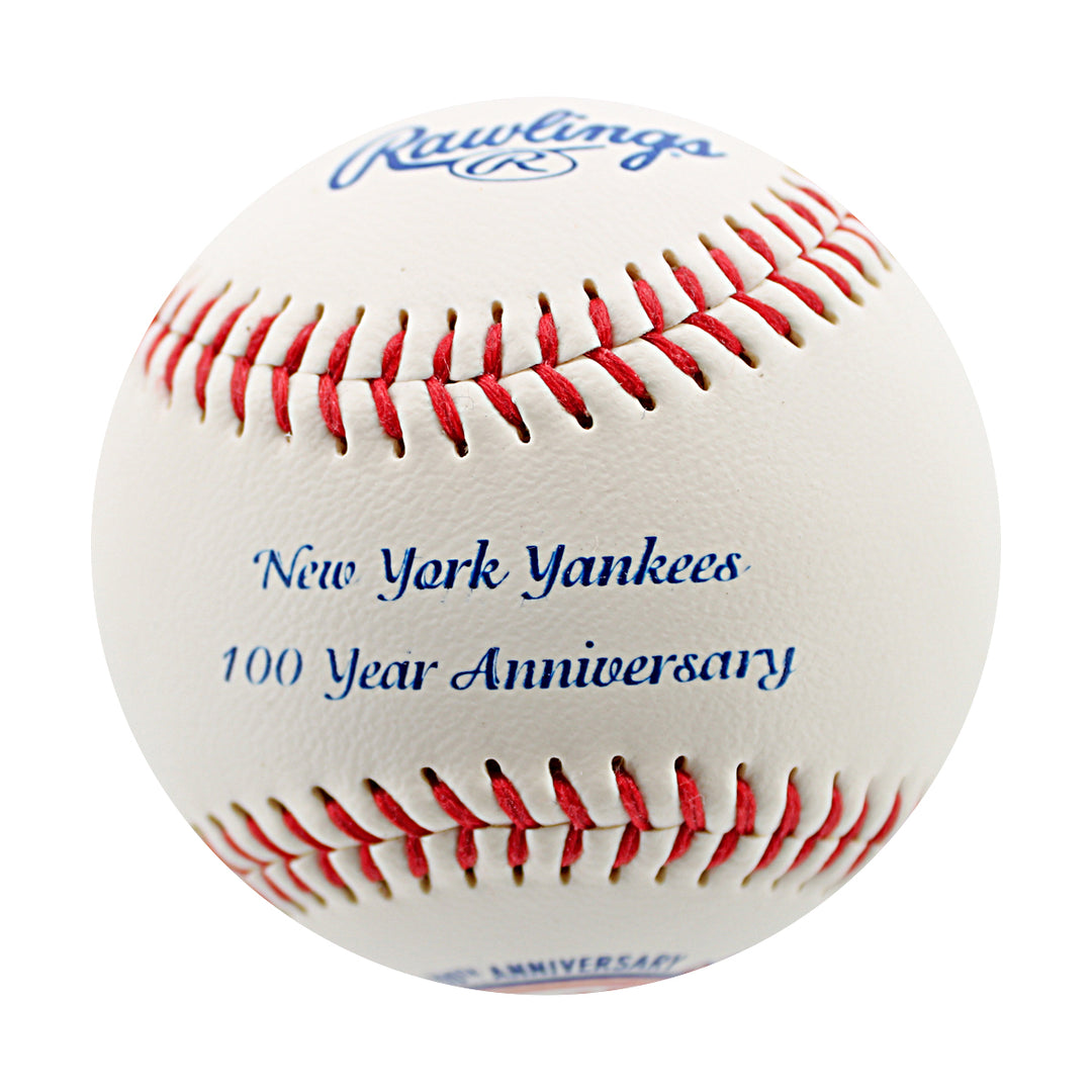 Reggie Jackson New York Yankees Autographed 100 Year Anniversary Baseball JSA COA
