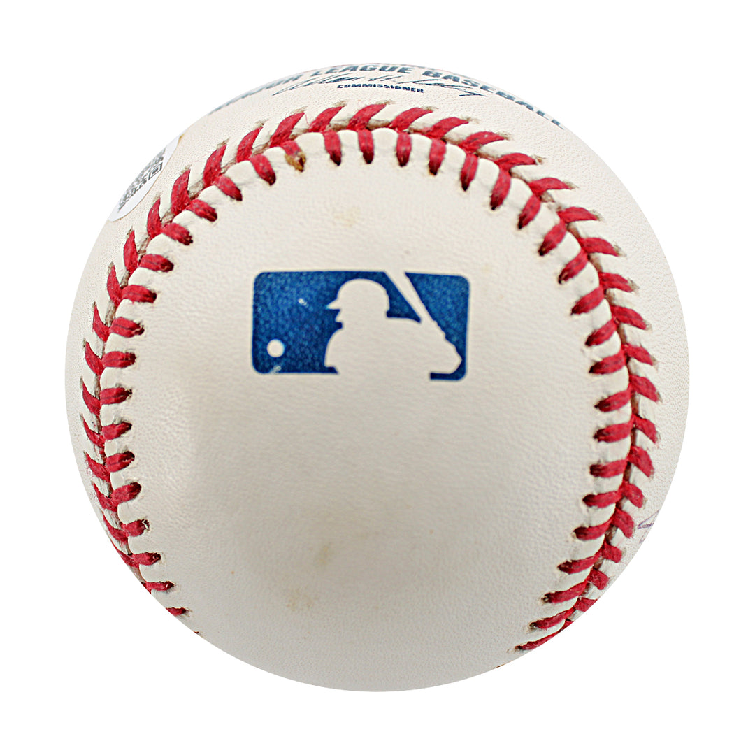 Tommy John Roy White Mickey Rivers Yankees Autographed OMLB Baseball JSA COA