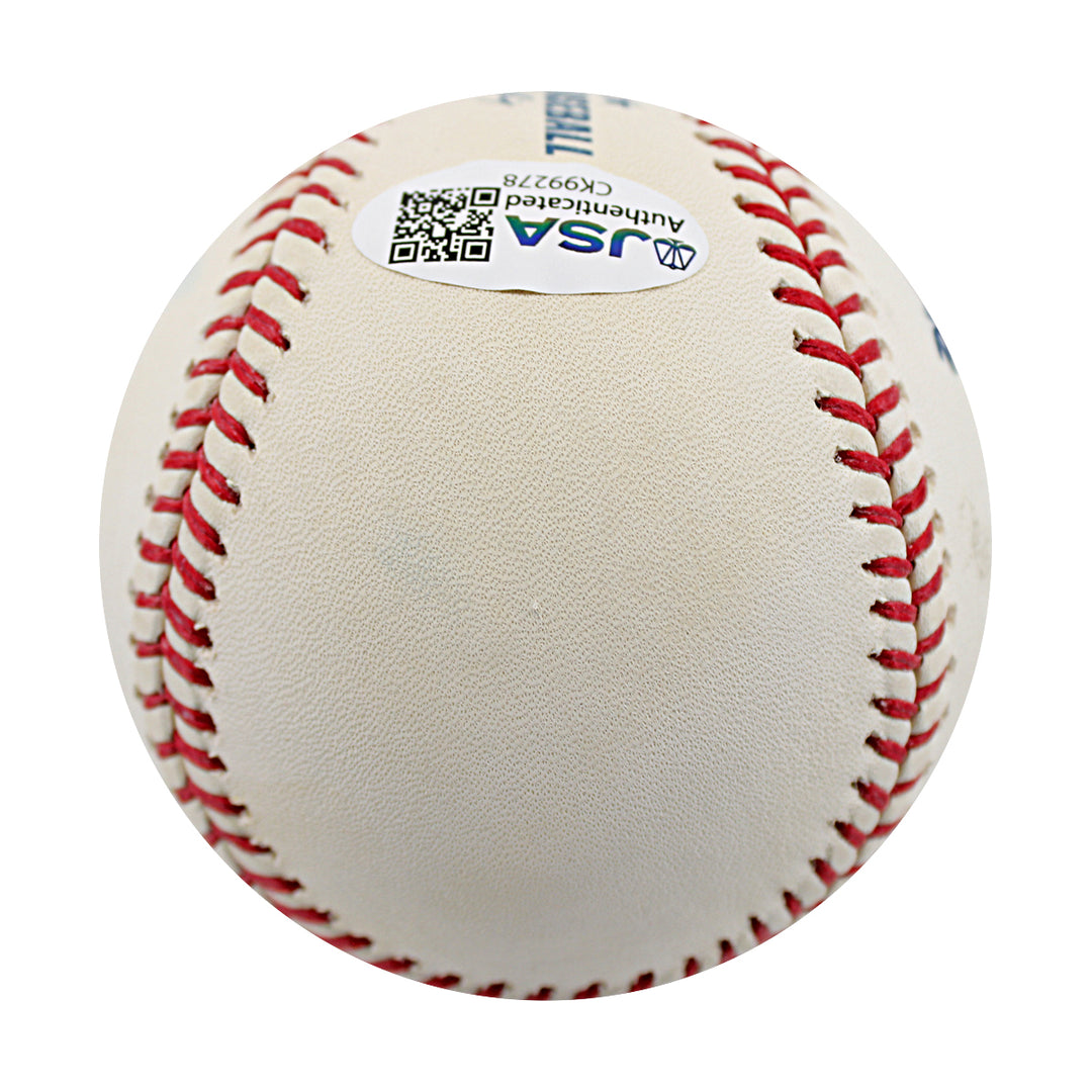 Nick Swisher New York Yankees Autographed OMLB Baseball JSA COA
