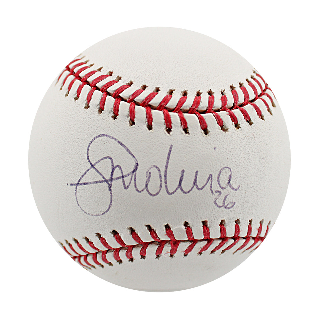 Jose Molina New York Yankees Autographed OMLB Baseball JSA COA