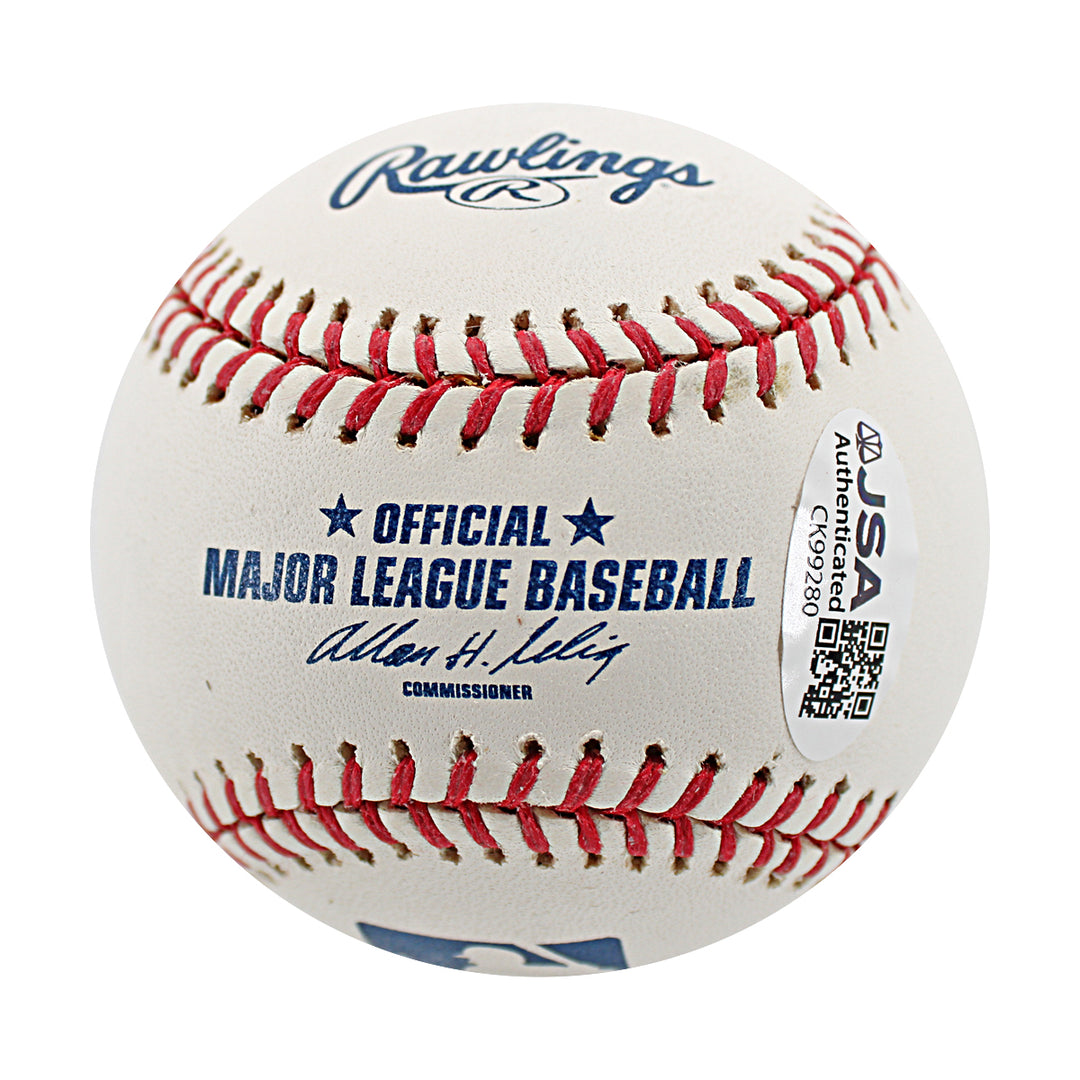 Jose Molina New York Yankees Autographed OMLB Baseball JSA COA