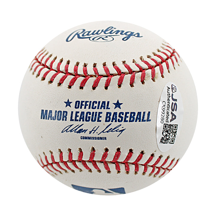 Jose Molina New York Yankees Autographed OMLB Baseball JSA COA