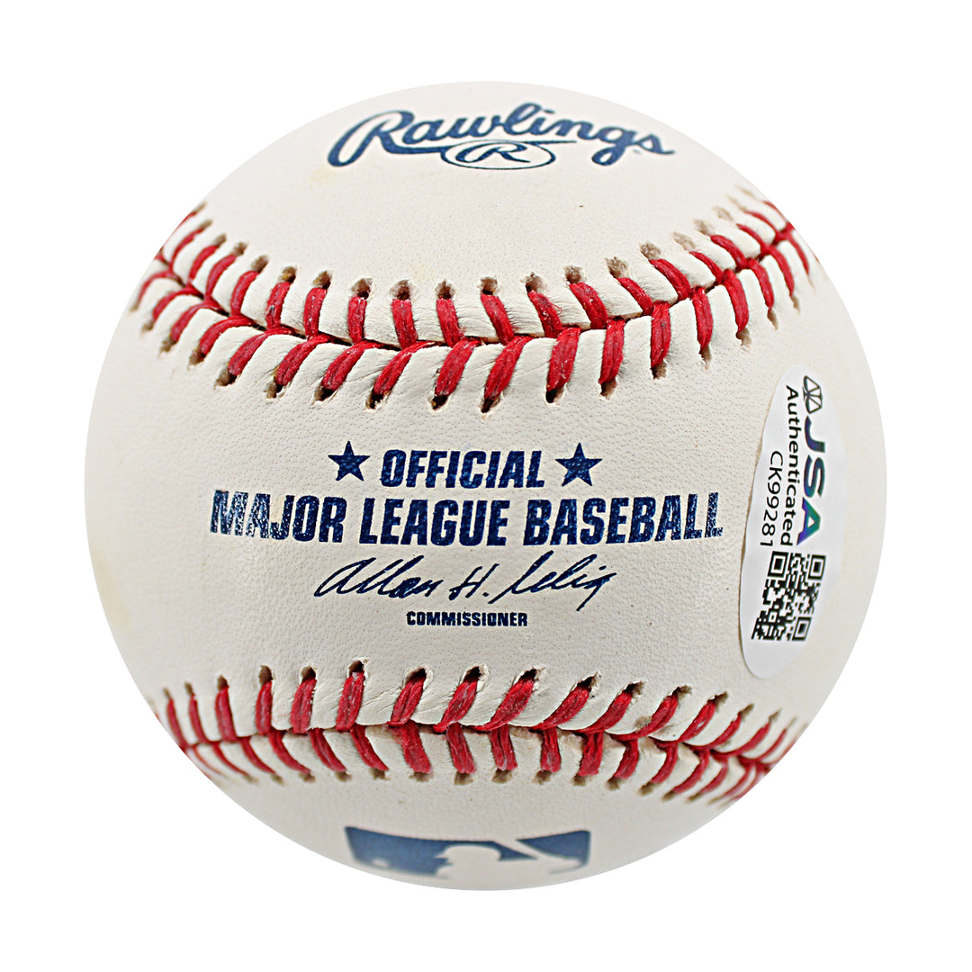 Chien Ming Wang New York Yankees Autographed OMLB Baseball JSA COA-3