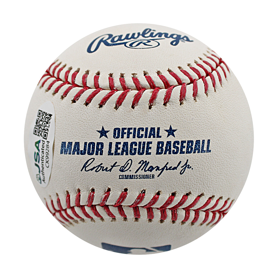 Steven Matz Mets Rays Autographed OMLB Baseball JSA COA