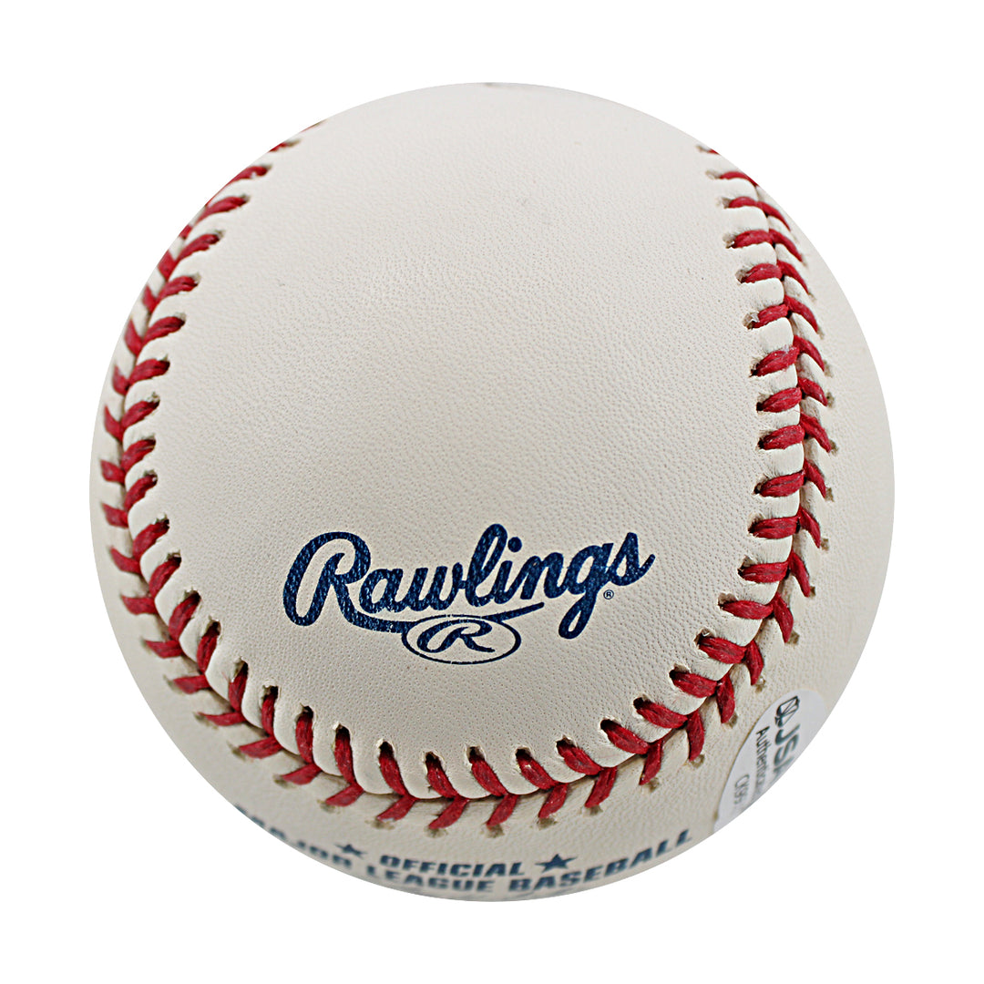Duaner Sanchez New York Mets Autographed OMLB Baseball JSA COA