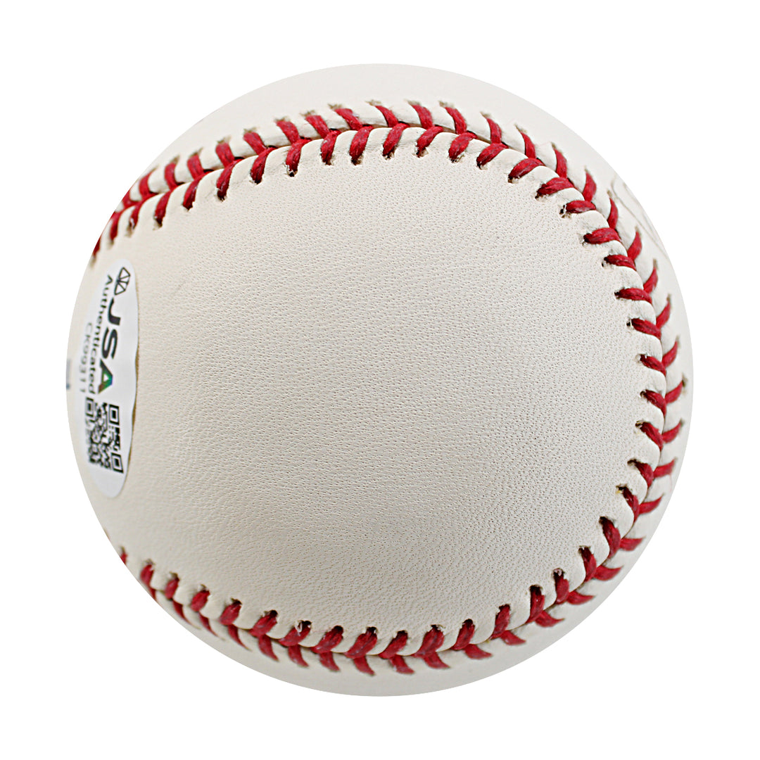Duaner Sanchez New York Mets Autographed OMLB Baseball JSA COA