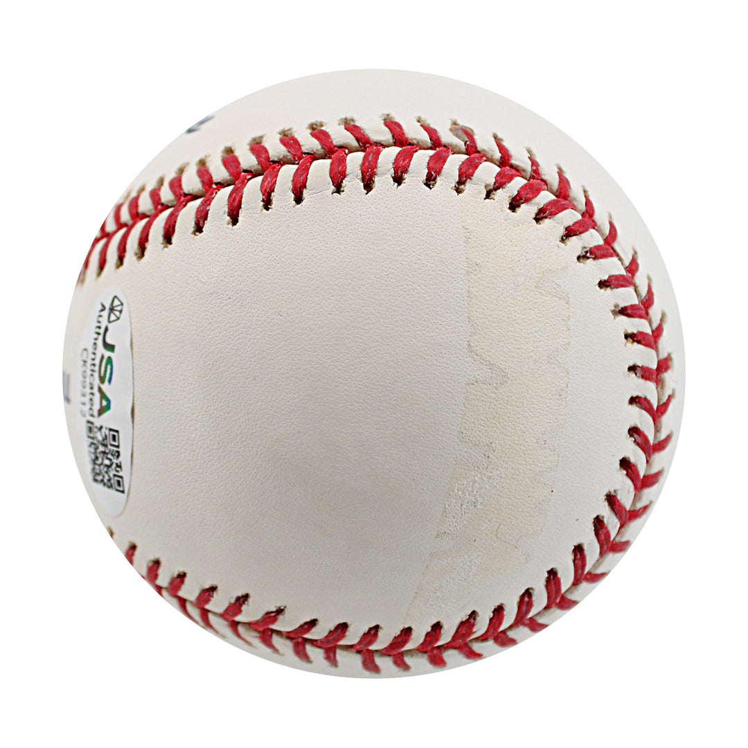 Andy Phillips New York Yankees Autographed OMLB Baseball JSA COA