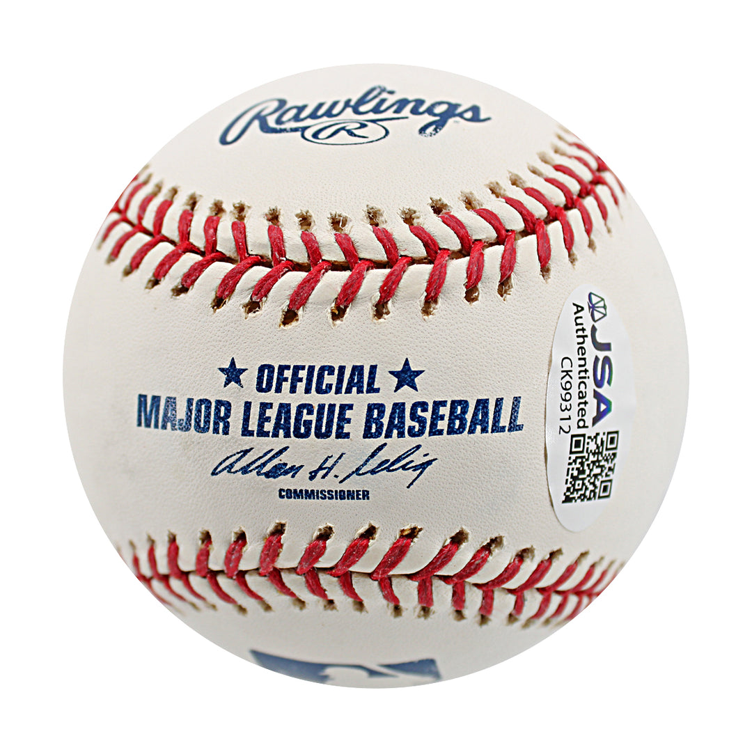 Andy Phillips New York Yankees Autographed OMLB Baseball JSA COA