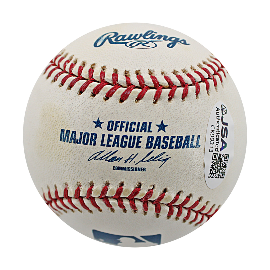 Enrique Wilson New York Yankees Autographed OMLB Baseball JSA COA