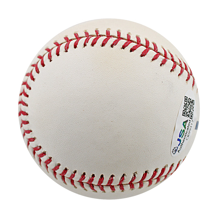 Jorge Posada New York Yankees Autographed 2009 Logo OMLB Baseball JSA COA