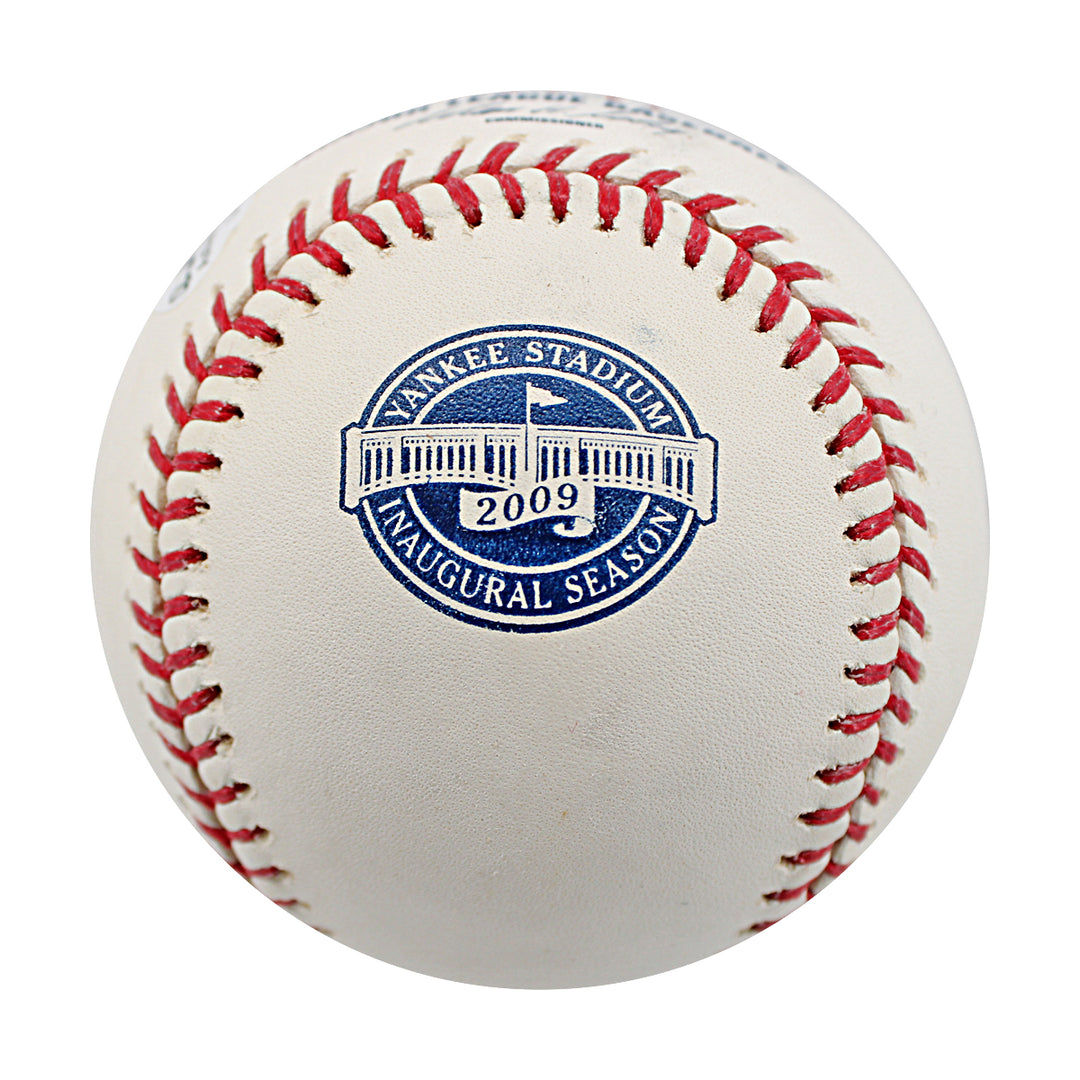 Jorge Posada New York Yankees Autographed 2009 Logo OMLB Baseball JSA COA