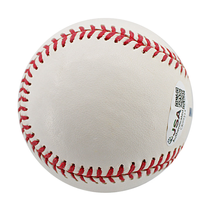 Edwar Ramirez New York Yankees Autographed OMLB Baseball JSA COA