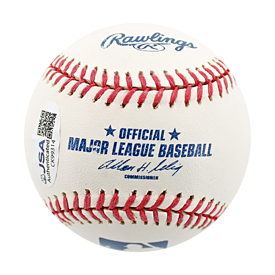 Edwar Ramirez New York Yankees Autographed OMLB Baseball JSA COA
