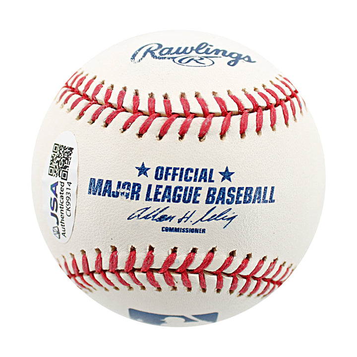 Edwar Ramirez New York Yankees Autographed OMLB Baseball JSA COA