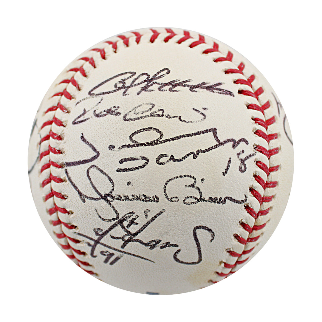 Jeter Pettitte Rivera 2009 New York Yankees Multi Signed OMLB Baseball 14 Autos JSA LOA