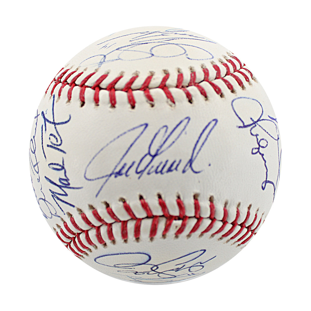 Jeter Rivera Sabathia 2013 New York Yankees Multi Signed OMLB Baseball 26 Autos JSA LOA