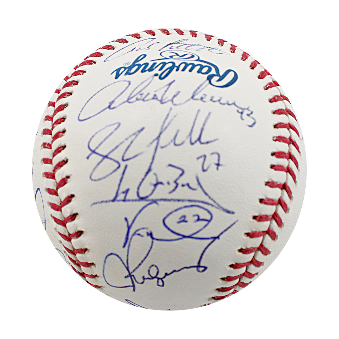 Jeter Rivera Sabathia 2013 New York Yankees Multi Signed OMLB Baseball 26 Autos JSA LOA
