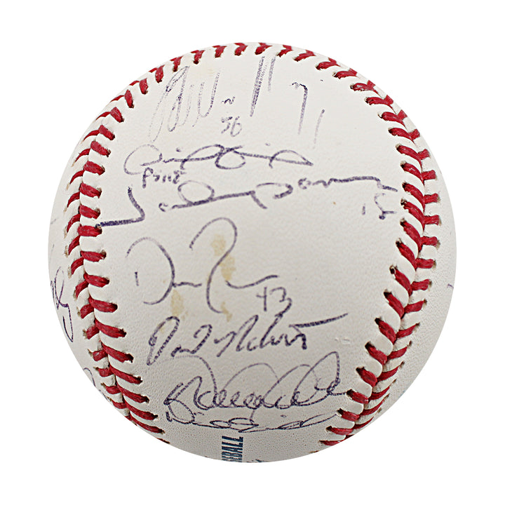 Jeter Rodriguez 2008 New York Yankees Multi Signed Yankee Stadium Final Season Logo Baseball 26 Autos JSA LOA