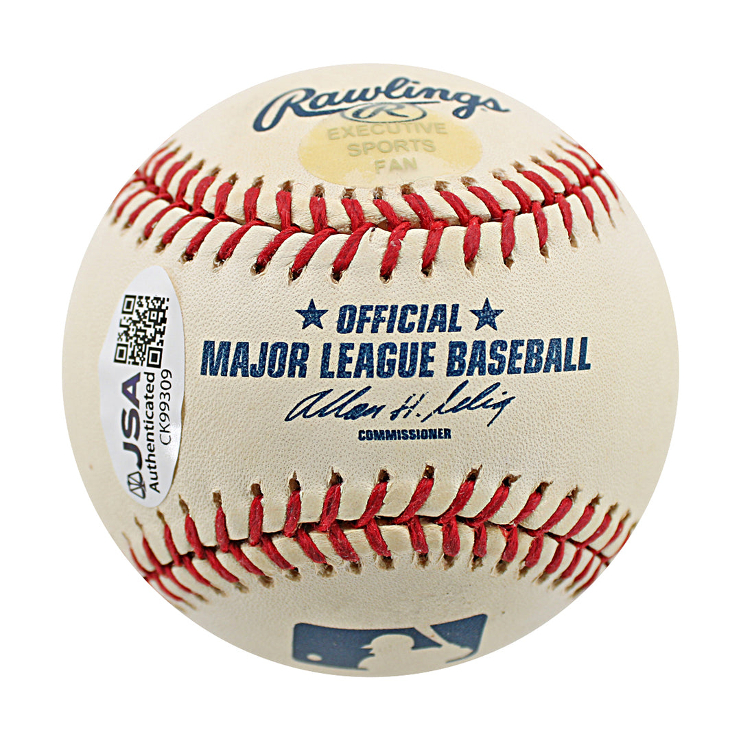 Jay Payton Mets Rockies Autographed OMLB Baseball JSA COA