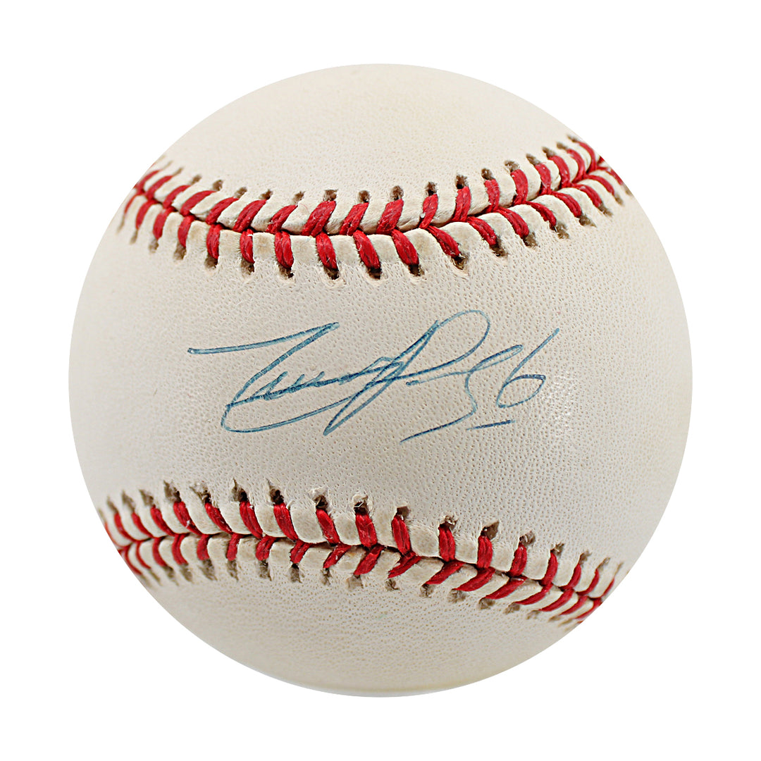 Timo Perez New York Mets Autographed OMLB Baseball JSA COA