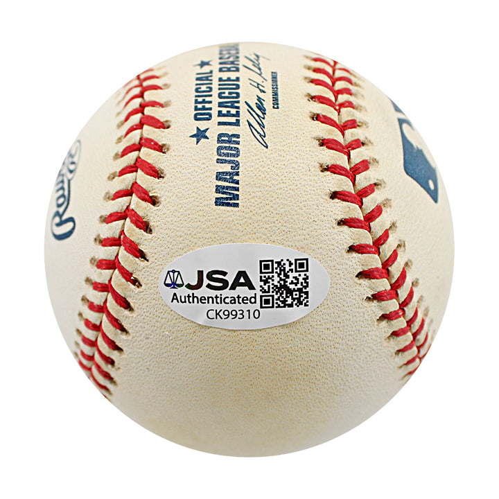 Timo Perez New York Mets Autographed OMLB Baseball JSA COA