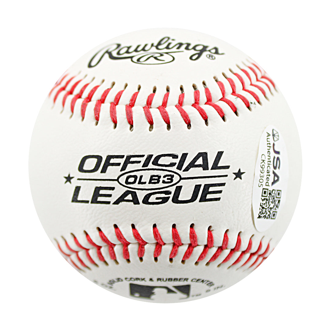 Tom Flash Gordon Royals Red Sox Autographed Official Legaue Baseball JSA COA