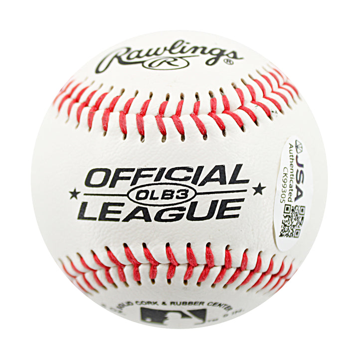Tom Flash Gordon Royals Red Sox Autographed Official Legaue Baseball JSA COA