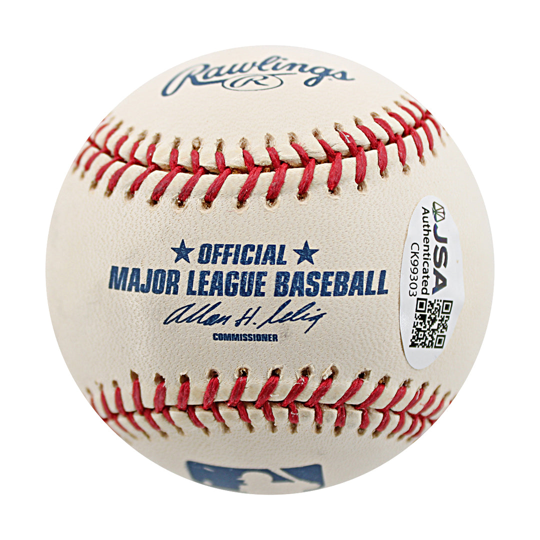 Bubba Crosby New York Yankees Autographed OMLB Baseball JSA COA