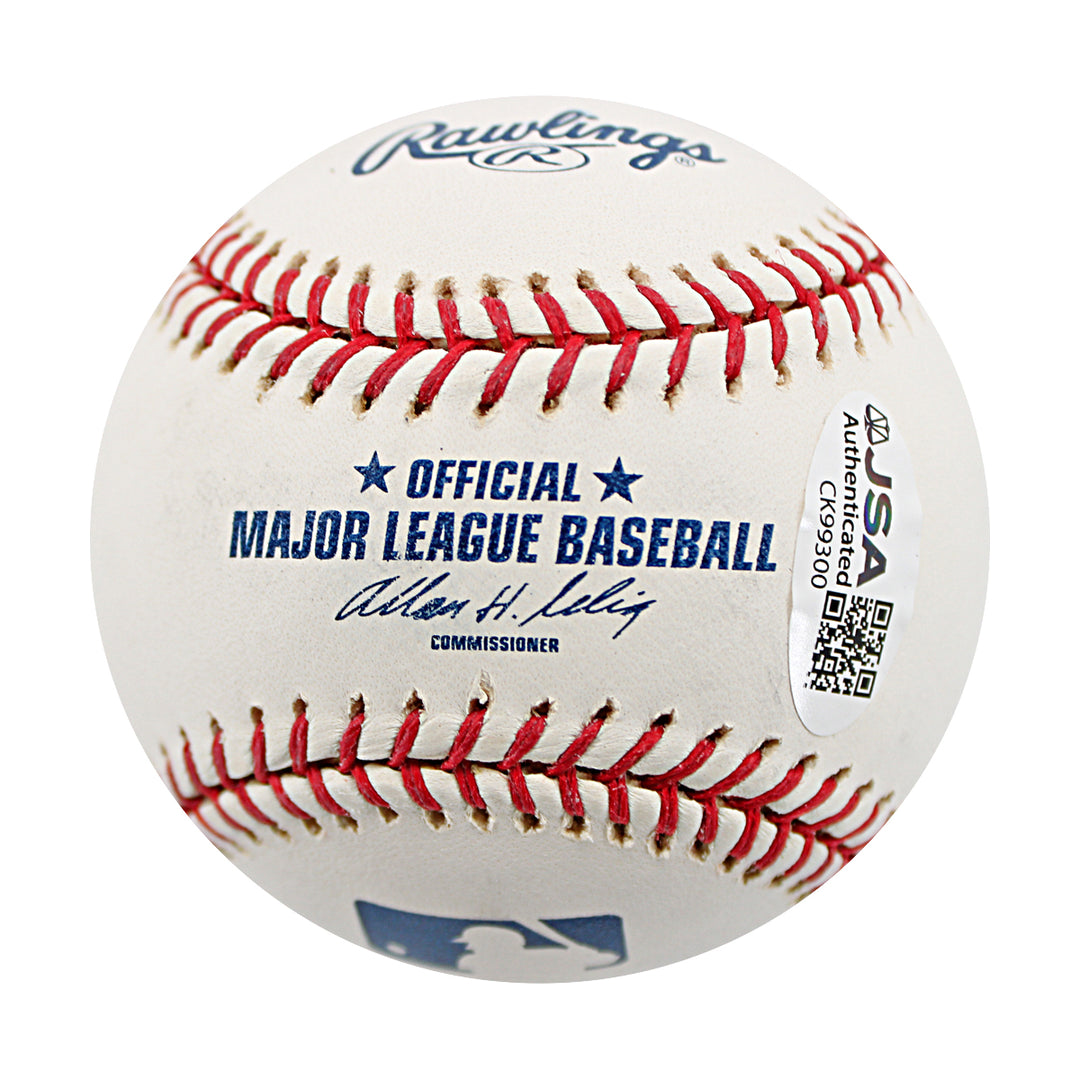 Bobby Abreu Yankees Angels Autographed OMLB Baseball JSA COA-2