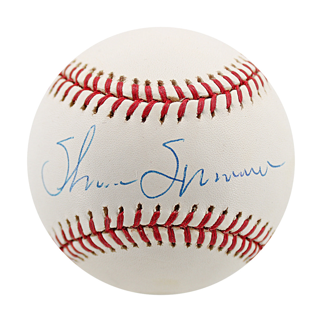 Shane Spencer New York Yankees Autographed OMLB Baseball JSA COA