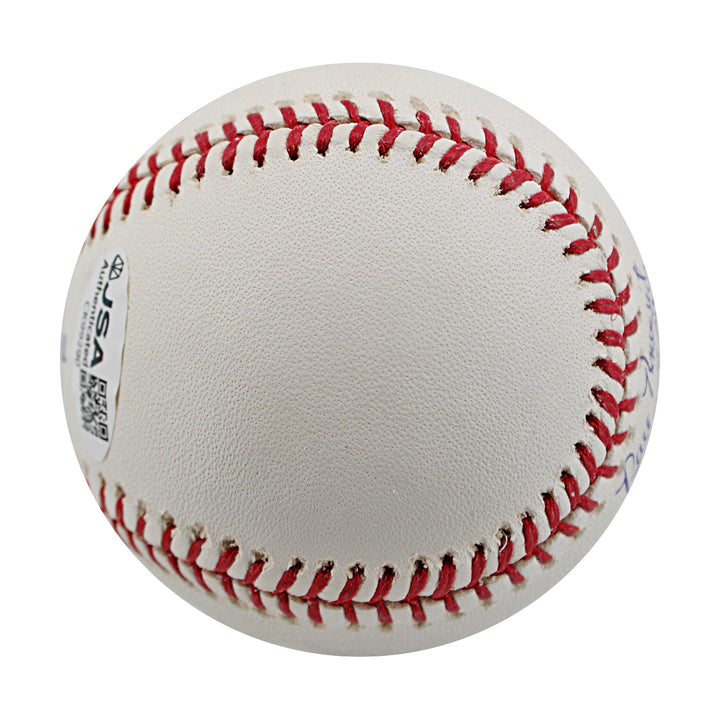 Luis Sojo New York Yankees Autographed OMLB Baseball JSA COA