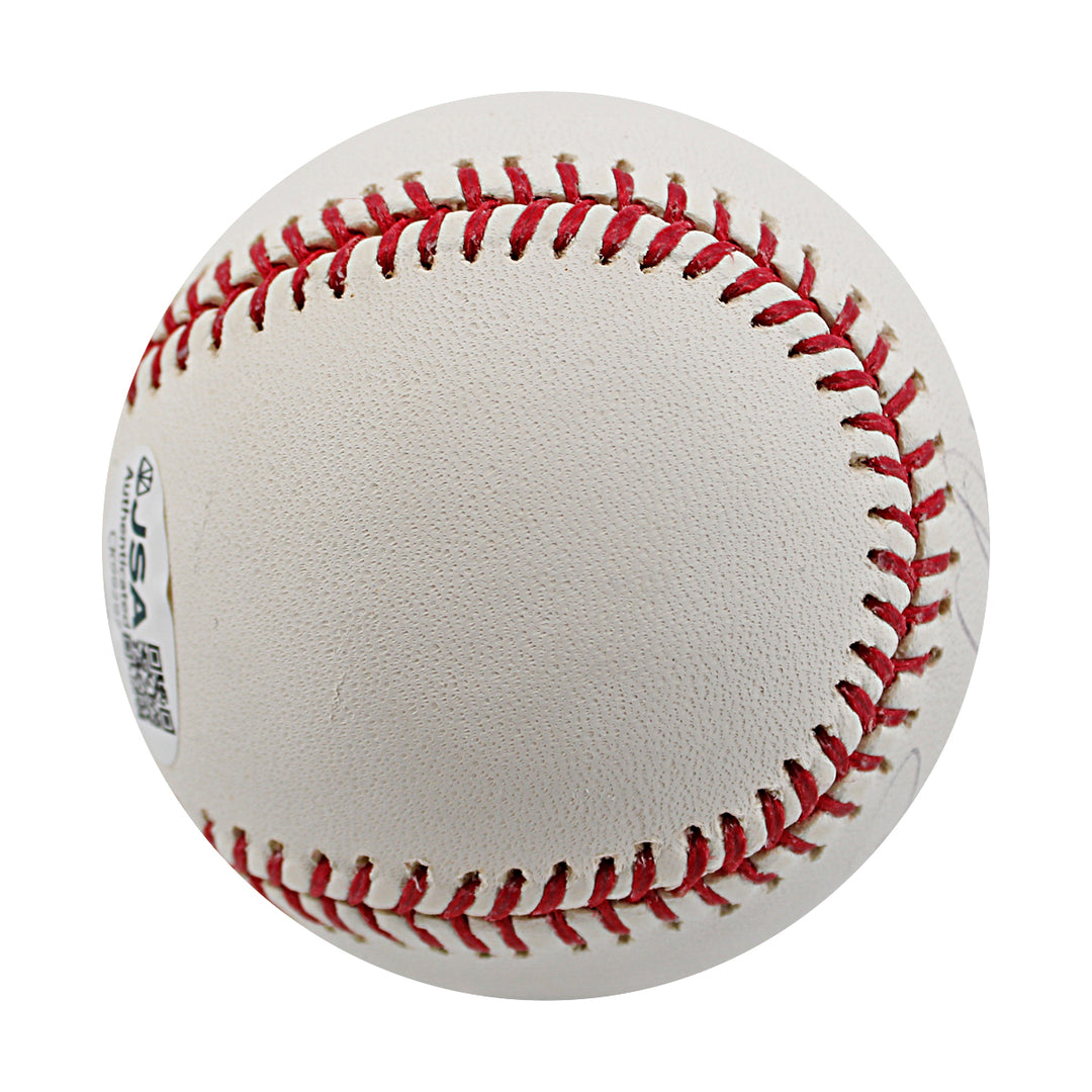 Bobby Abreu Yankees Angels Autographed OMLB Baseball JSA COA-1
