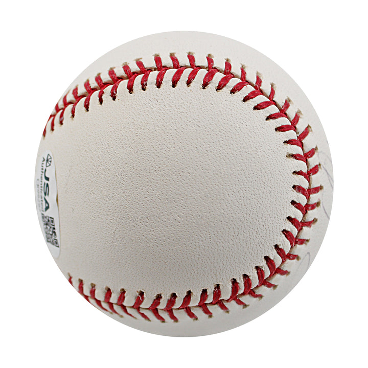 Bobby Abreu Yankees Angels Autographed OMLB Baseball JSA COA-1