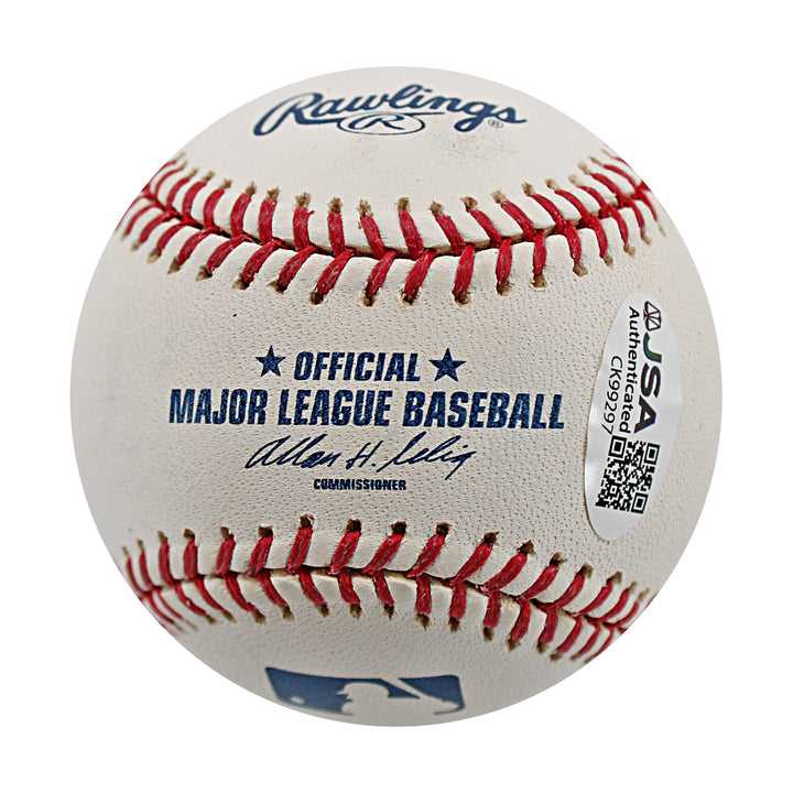 Bobby Abreu Yankees Angels Autographed OMLB Baseball JSA COA-1