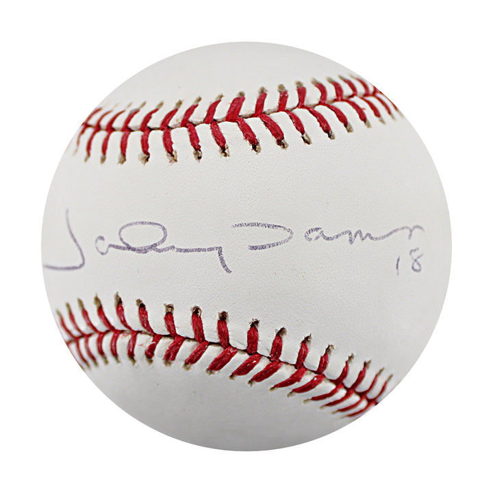 Johnny Damon Yankees Red Sox Autographed OMLB Baseball JSA COA