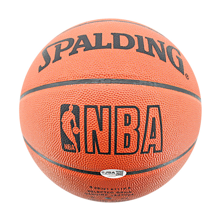 Earl Monroe Nate Archibald New York Knicks Autographed Spalding Official Game Basketball JSA COA