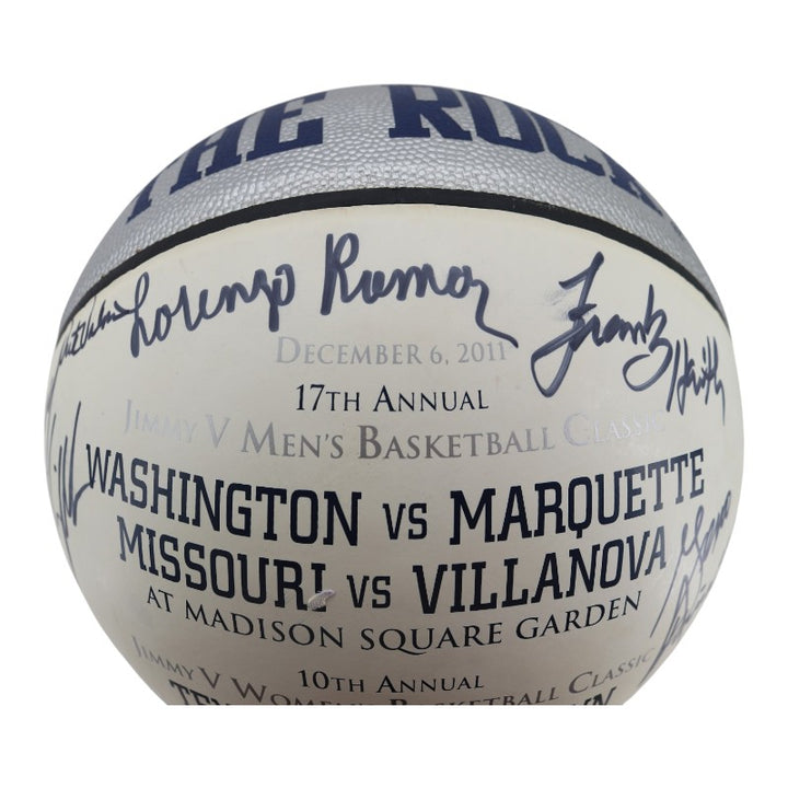 Blair Villanova Wildcats Multi Signed 7 Autos Jimmy V Men's Basketball JSA COA
