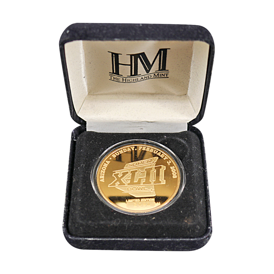 New York Giants Championship 2.3.08 Highland Mint Gold Coin LE 2093/10,000