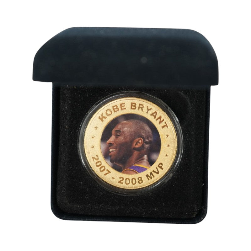 Kobe Byrant Los Angeles Lakers Highland Mint 08 MVP 24K Gold Overlay Coin LE 344/2008