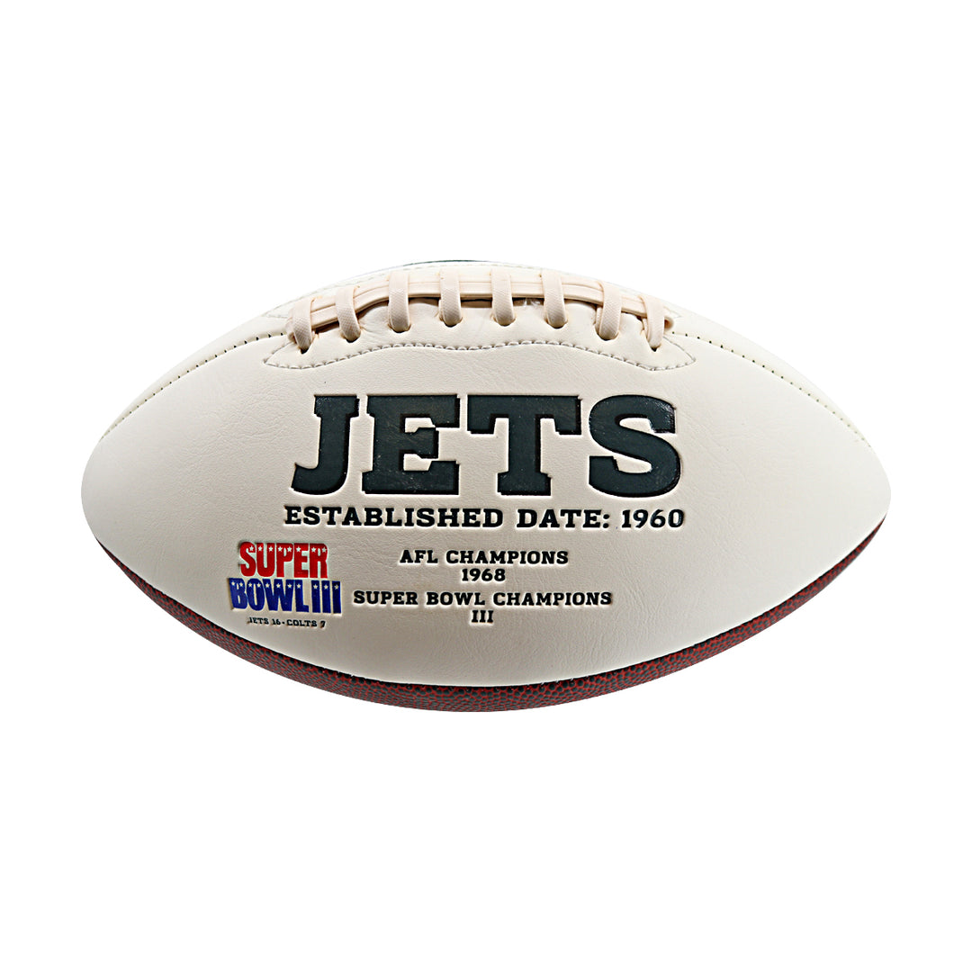 Sheldon Richardson New York Jets Autographed White Panel Football NY Jets COA