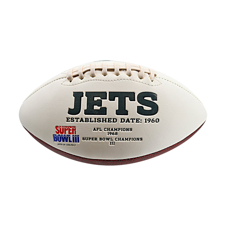 Sheldon Richardson New York Jets Autographed White Panel Football NY Jets COA