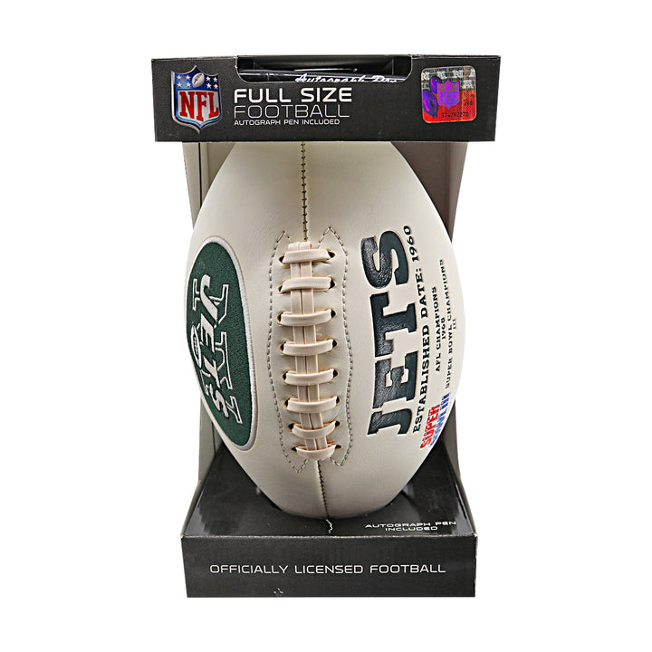 Sheldon Richardson New York Jets Autographed White Panel Football NY Jets COA