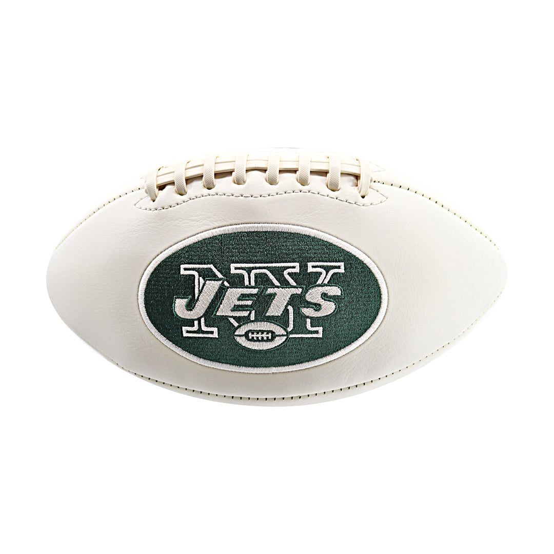 Darron Lee New York Jets Autographed White Panel Football NY Jets COA