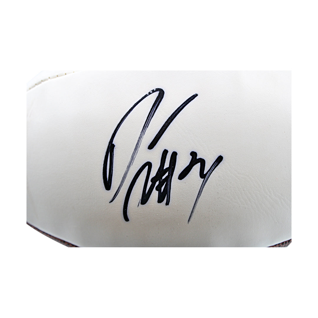 Darrell Revis New York Jets Autographed White Panel Football NY Jets COA