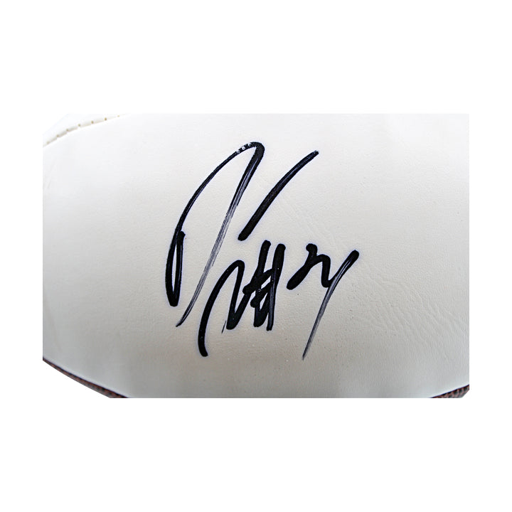 Darrell Revis New York Jets Autographed White Panel Football NY Jets COA