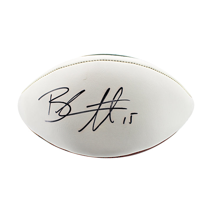 Brandon Marshall New York Jets Autographed White Panel Football NY Jets COA