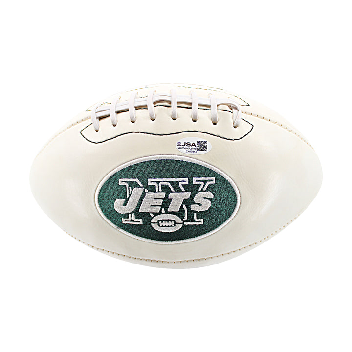 Eric Decker New York Jets Autographed White Panel Football JSA COA