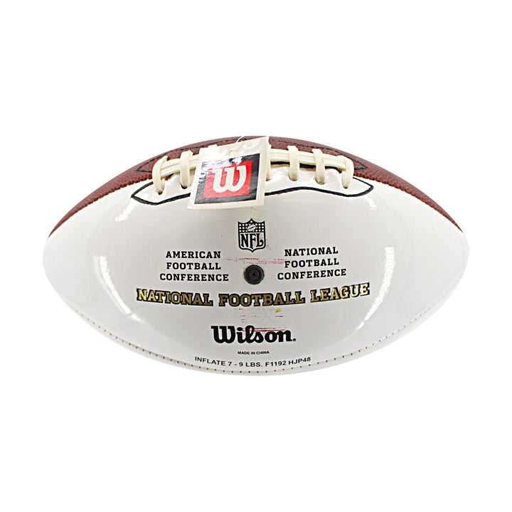 Peyton Manning Indianapolis Colts Autographed Super Bowl XLI White Panel Football JSA LOA